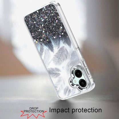 For Samsung Galaxy A17 5G Fashion Epoxy Glitter Shimmer Design, Hybrid Shockproof TPU, Stylish Sparkle Slim TPU Protective Case Cover