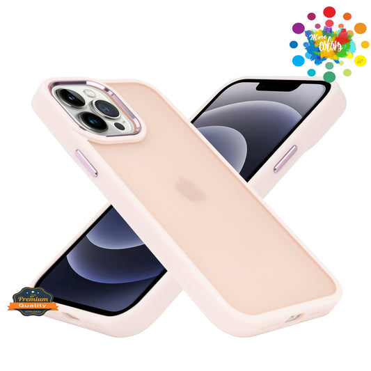 For Google Pixel 10 / 10 Pro Slim Fit Thin Hybrid,Frosted Matte Polished Acrylic Hard PC with TPU Rubber Frame Case Cover