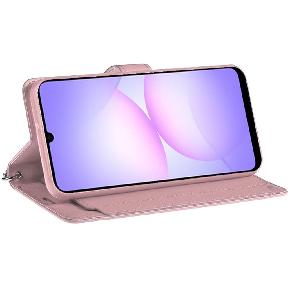 For Samsung Galaxy A07 Wallet Cases PU Leather with Credit Card /ID /Cash Holder Slot Dual Flip Book Pouch, Stand and Strap Case Cover