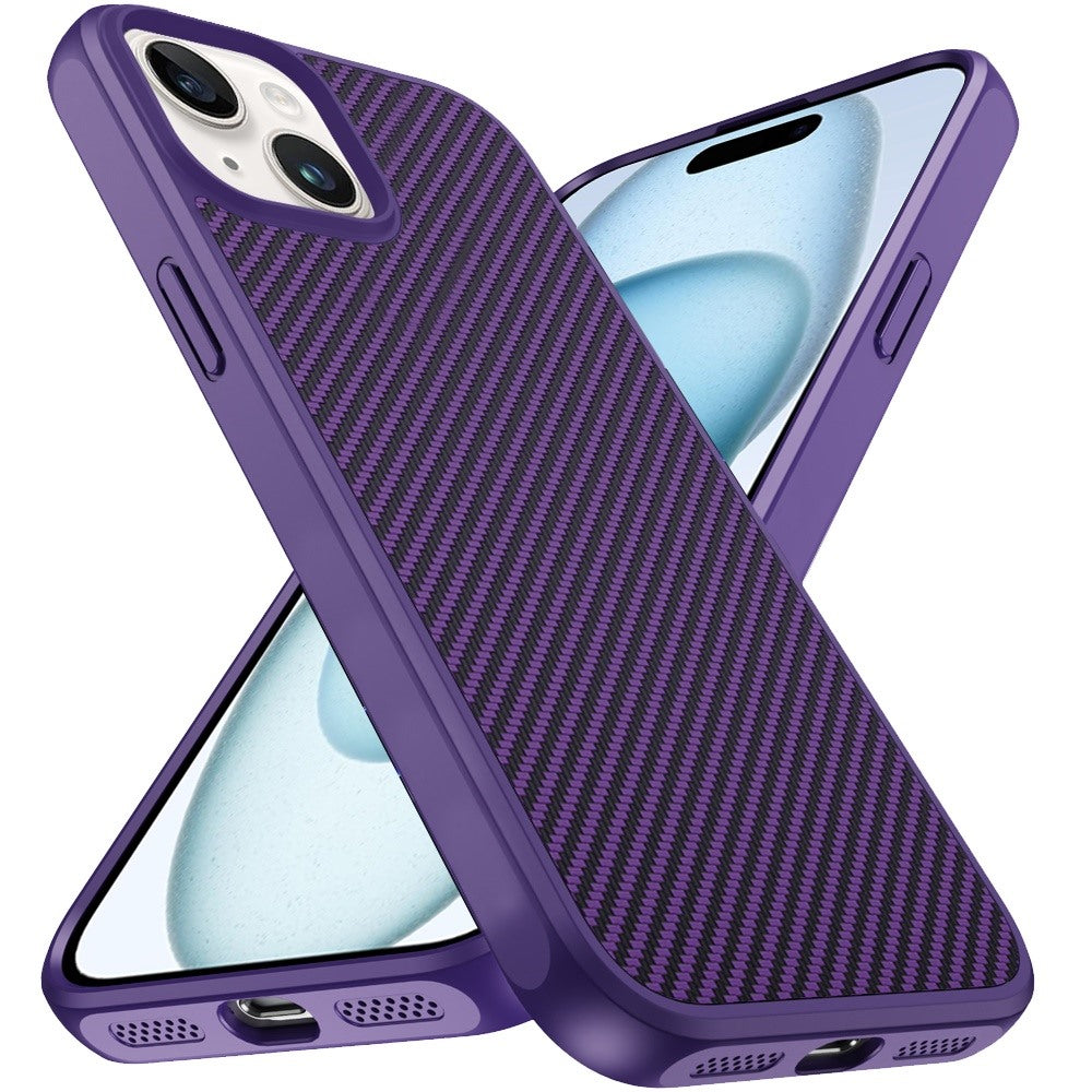 For Samsung Galaxy S26 Ultra Carbon Fiber Design with Magnetic HQ 2.0mm Thick Hybrid Shockproof Rubber Hard PC Case Cover