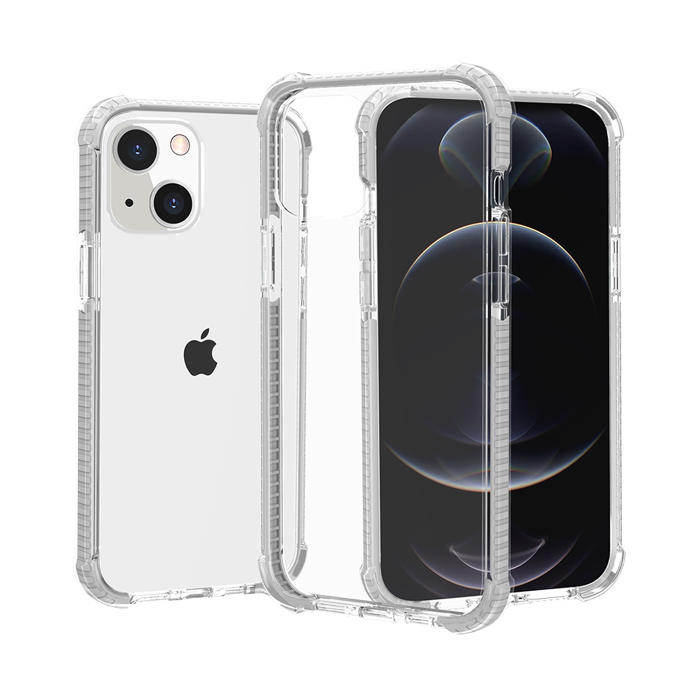 For Apple iPhone 17E /16E Hybrid Transparent Acrylic Rubber Gummy Hard PC Silicone TPU Color Bumper Frame Shockproof Case Cover White