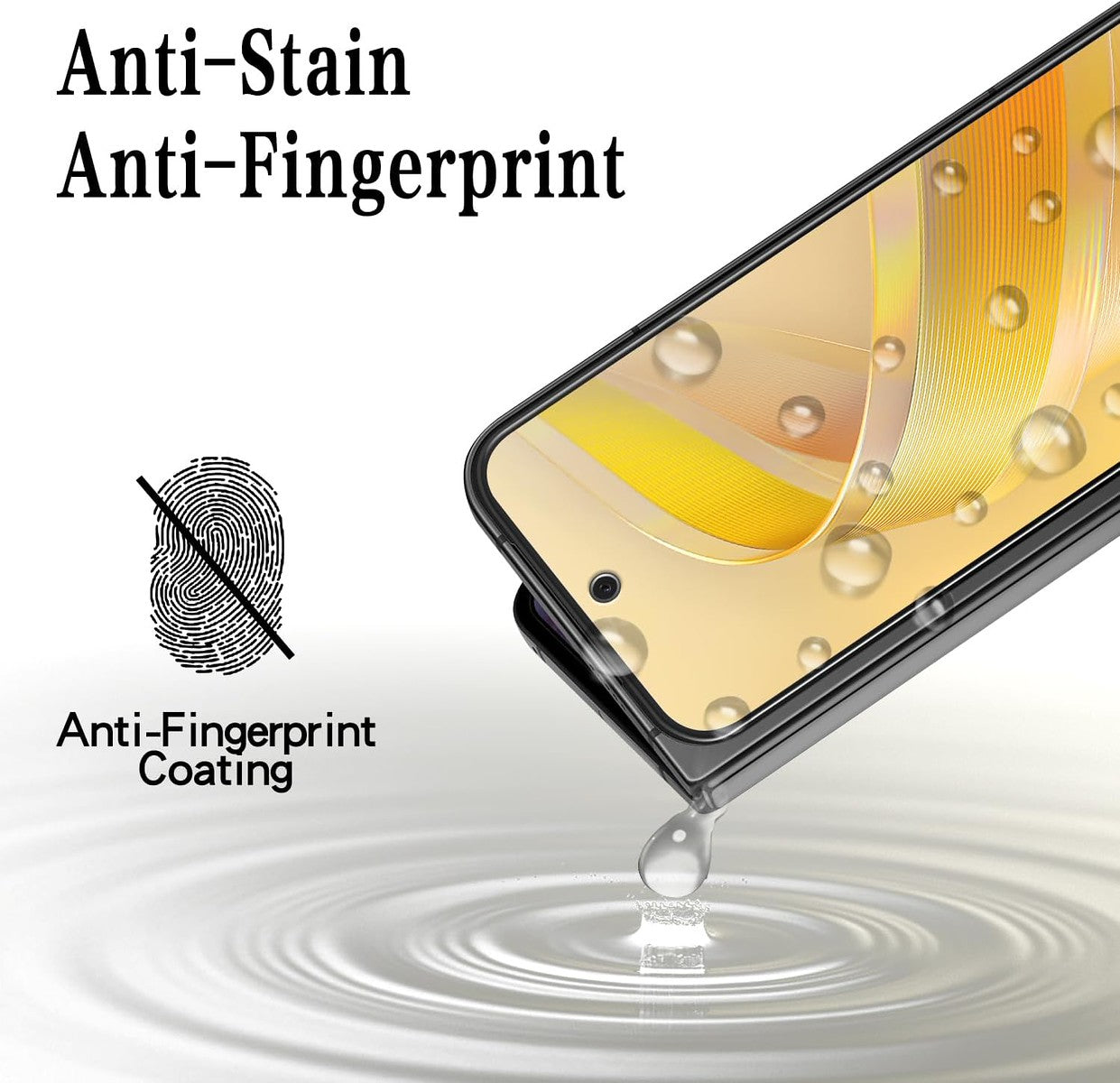 For Google Pixel 10 Pro Fold Tempered Glass Screen Protector [Full Coverage] Curved Black Edged 9H Hardness Glass Screen Protector Protector Clear Black