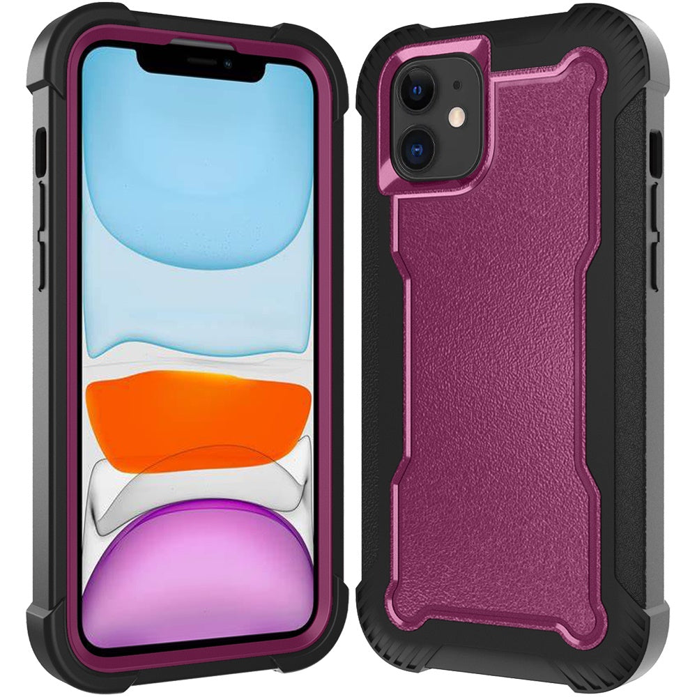 For Apple iPhone 16 Plus (6.7") Tough Hybrid Shockproof Hybrid PC + TPU Bumper Frame Rubber Drop Proof 3in1 Armor Full Body Case Cover