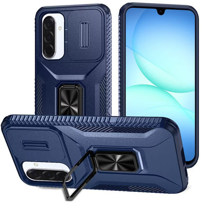 For Samsung Galaxy S25 Fan Edition /Galaxy S25 FE Case, Camera Cover with Magnetic Rotation Ring Stand, Military Grade Hybrid Hard TPU Shockproof Case Cover