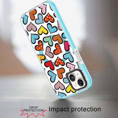 For iPhone 15 (6.1") Magnetic Hybrid Stylish Design IMD Pattern, Compatible with MagSafe, Slim TPU Case Cover