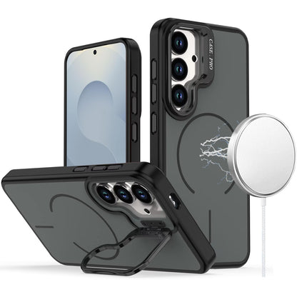 MagSafe Compatible Matte Metallic Stand TPU Hybrid Drop Protection Camera Kickstand