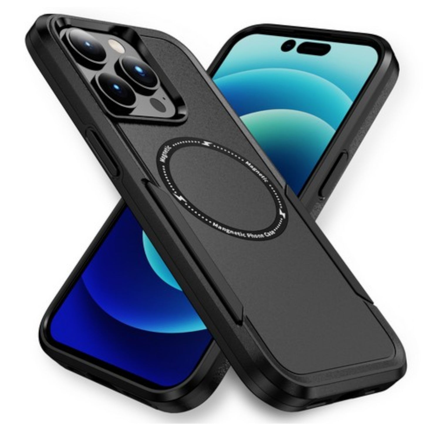 For Apple iPhone 17 Pro Max Heavy Duty Rugged & Dual-Layer Protection and Magnetic Circle Compatible with Magsafe Shockproof Case Cover