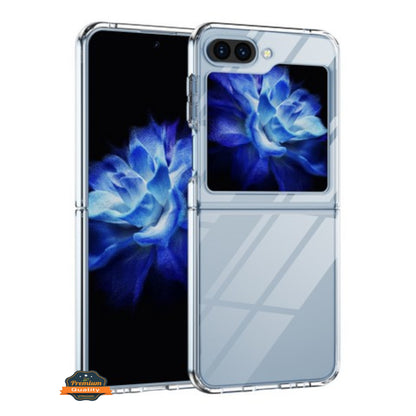 For Samsung Galaxy Z Flip 7 Crystal HD Clear Back Hybrid Case TPU Bumper Frame Slim Shockproof Hard Defender Case Cover Clear