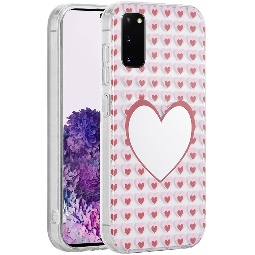 For Samsung Galaxy S20+ Plus Fashion Layer Design Slim IMD TPU Protective, Shockproof Hybrid Stylish Durable Hard PC Case Cover