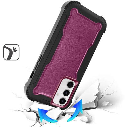 For Samsung Galaxy S25 Plus /S25+ /S24/Plus Tough Hybrid Case - Shockproof 3-in-1 Armor Full-Body Protection PC + TPU Rubber Bumper Frame Case Cover