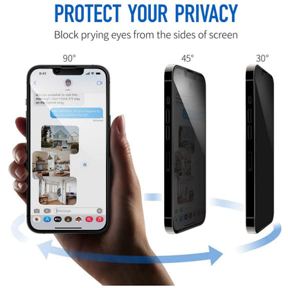 For Samsung Galaxy S26 Ultra Privacy Tempered Glass Screen Protector, 9H Anti-Spy Anti-Peek Protector Black