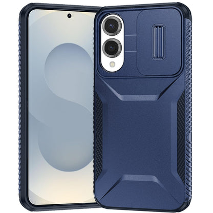 For Samsung Galaxy S25 EDGE Slim Fit Shockproof Hybrid with Slide Camera Window Covering, Rugged Tpu Silicone Hard PC Bumper Case Cover