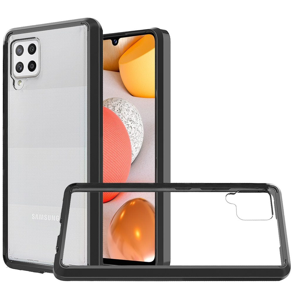 For Google Pixel 10 Pro XL Hybrid Slim Crystal Clear, Shock-Absorption Durable Bumper TPU + Hard PC Back, Transparent Design Case Cover Black