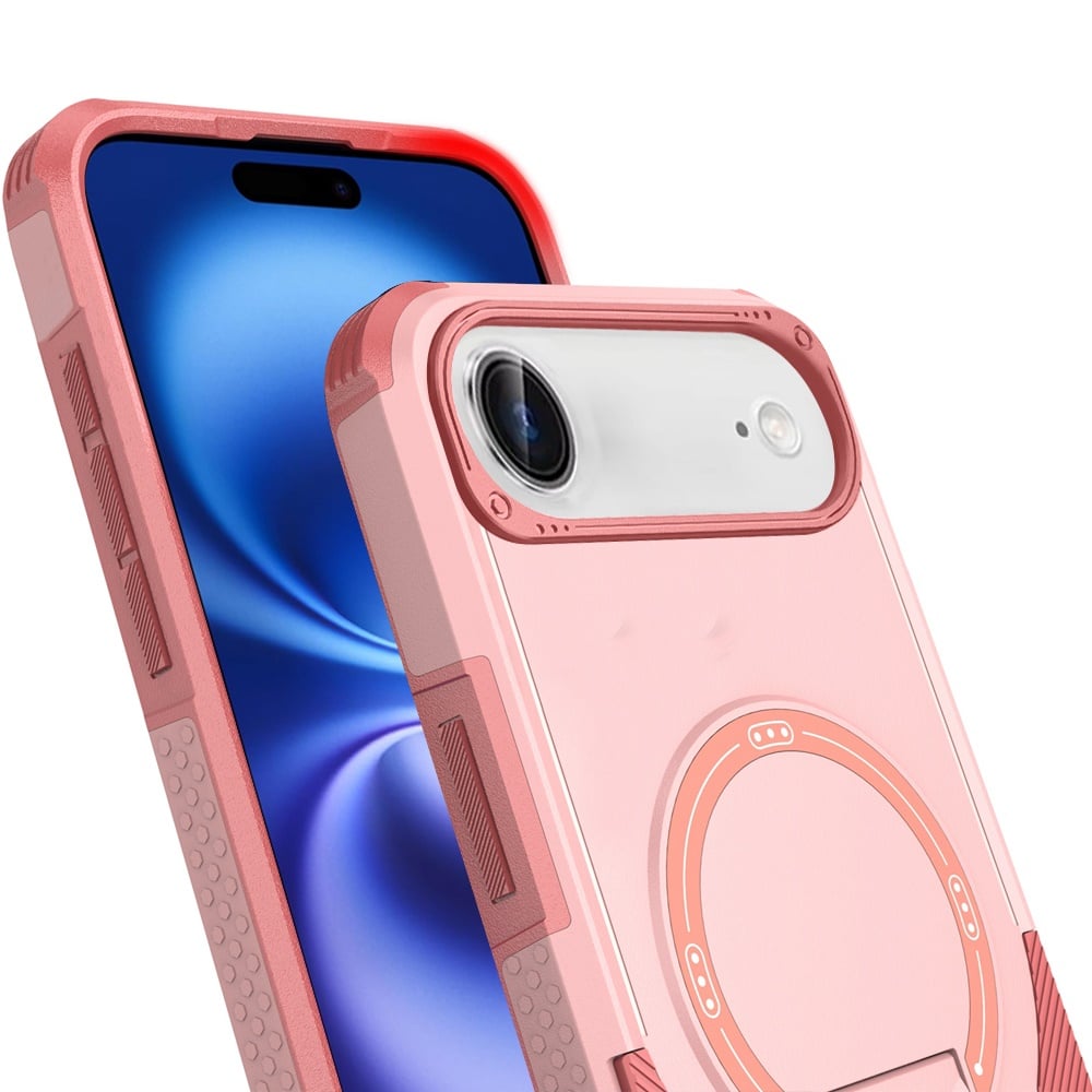 For Apple iPhone 17 Air (6.6") Magnetic Invisible Kickstand Holder with Magsafe, Slim Fit Shockproof Hybrid Military Grade Heavy Duty Case Cover