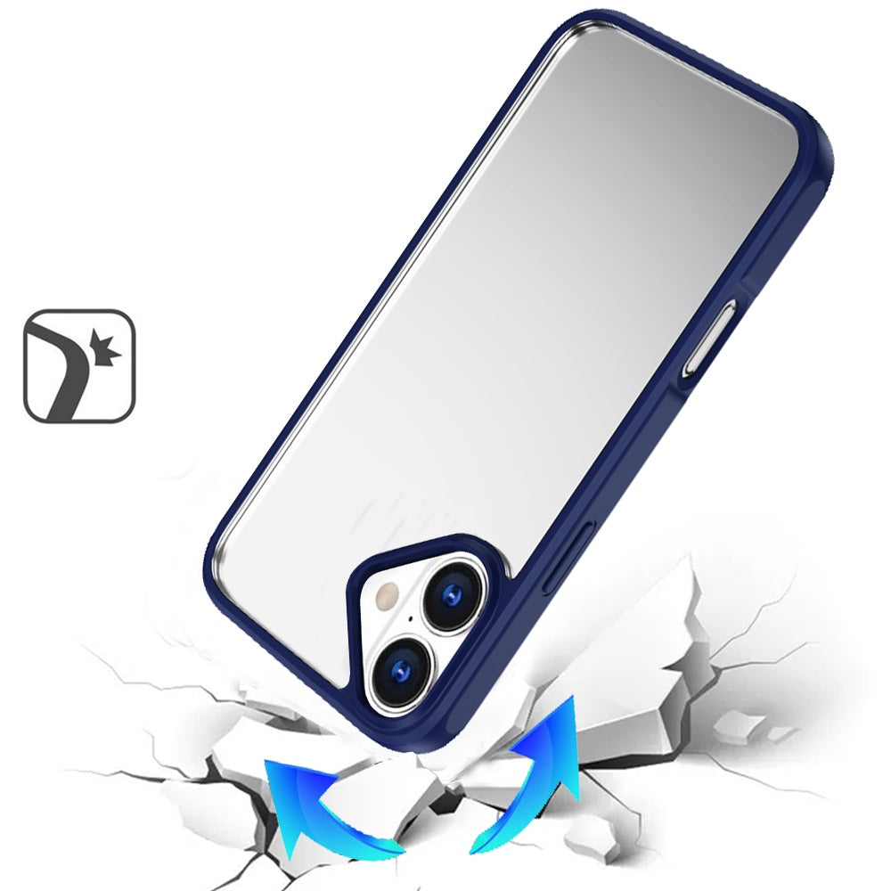 For Apple iPhone 17 Hybrid Transparent HQ Slim Shockproof Clear Protective Thick 2.0mm TPU Frame Case Cover