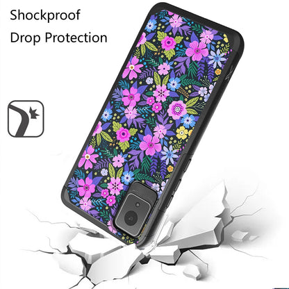 For Samsung Galaxy A36 Fashion Graphic Design Hybrid 2in1 Tough Strong Hard PC TPU Frame, Magnet Mount Friendly, Shockproof Protection Case Cover Mystical Floral Boom