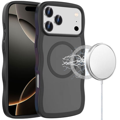For Apple iPhone 17 Pro Max (6.9") Grip Hand Magnetic Hybrid Case Shockproof Protection Matte Skin Rubber TPU + PC Case Cover
