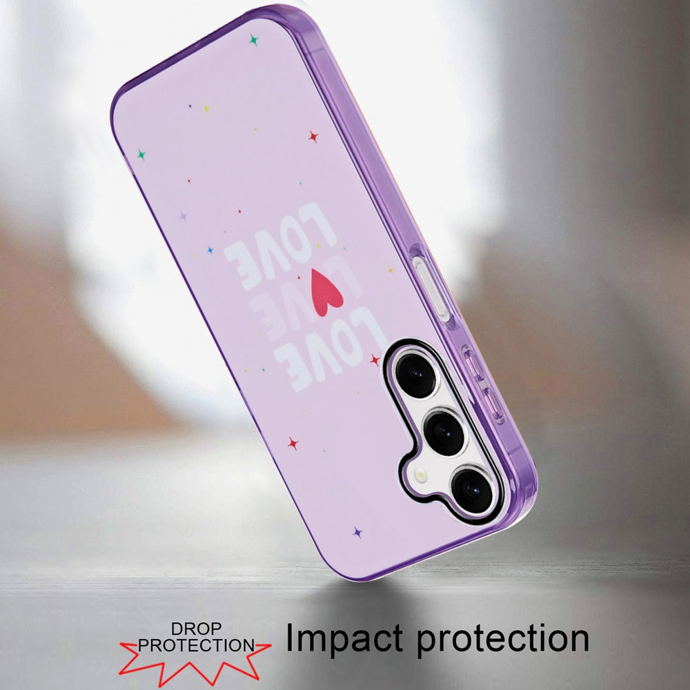 For Apple iPhone 14 /13 Fashion Layer Design Slim IMD TPU Protective, Shockproof Hybrid Stylish Durable Hard PC Case Cover