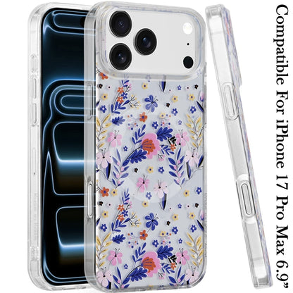 Phone Case for Apple iPhone 17 Pro Max (6.9") Stylish Design Shockproof Magnetic Magsafe Compatible TPU IMD Print Rugged Grip Drop Protection Slim Fashion Cover
