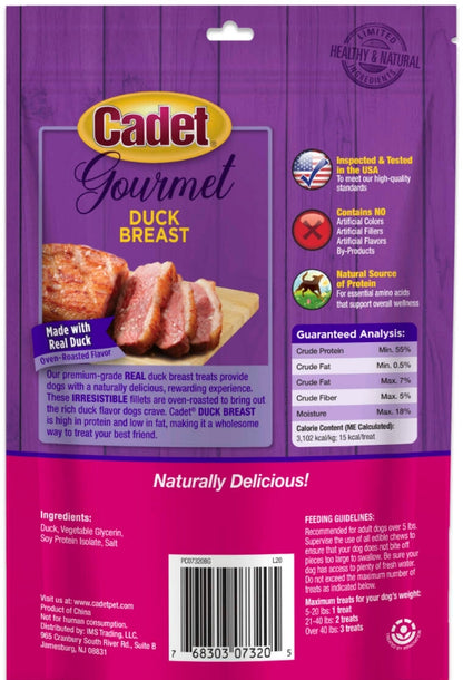Cadet Gourmet Duck Breast Treats for Dogs [Dog Supplies] 3 oz