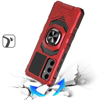 For Samsung Galaxy S26+ / S26 Plus Hybrid Dual Layer with 360° Rotate Magnetic Ring Stand Holder Kickstand TPU Rugged PC Shockproof Case Cover