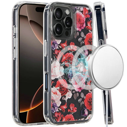 For Apple iPhone 16 Pro Max (6.9") Magsafe Case Cute Pattern Design Durable Shockproof SlimTPU Hard Back [Compatible with Magsafe] Case Cover