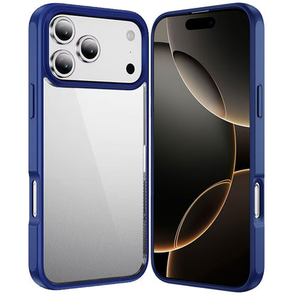For Samsung Galaxy S26 Ultra Hybrid Transparent HQ Slim Shockproof Clear Protective Thick 2.0mm TPU Frame Case Cover Navy Blue