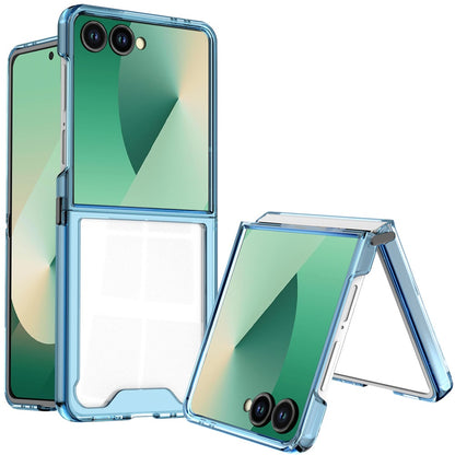 For Samsung Galaxy Z Flip 7 Transparent Hybrid Shockproof Hard PC Slim Durable TPU Bumper Protection Case Cover