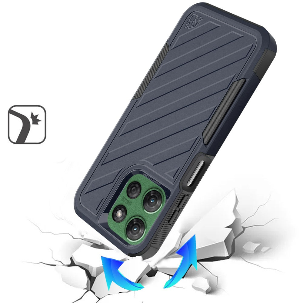 Premium Tough Hybrid Case with Belt Clip Holster, Shockproof Rugged Design, Textured 2in1 Non-Slip
