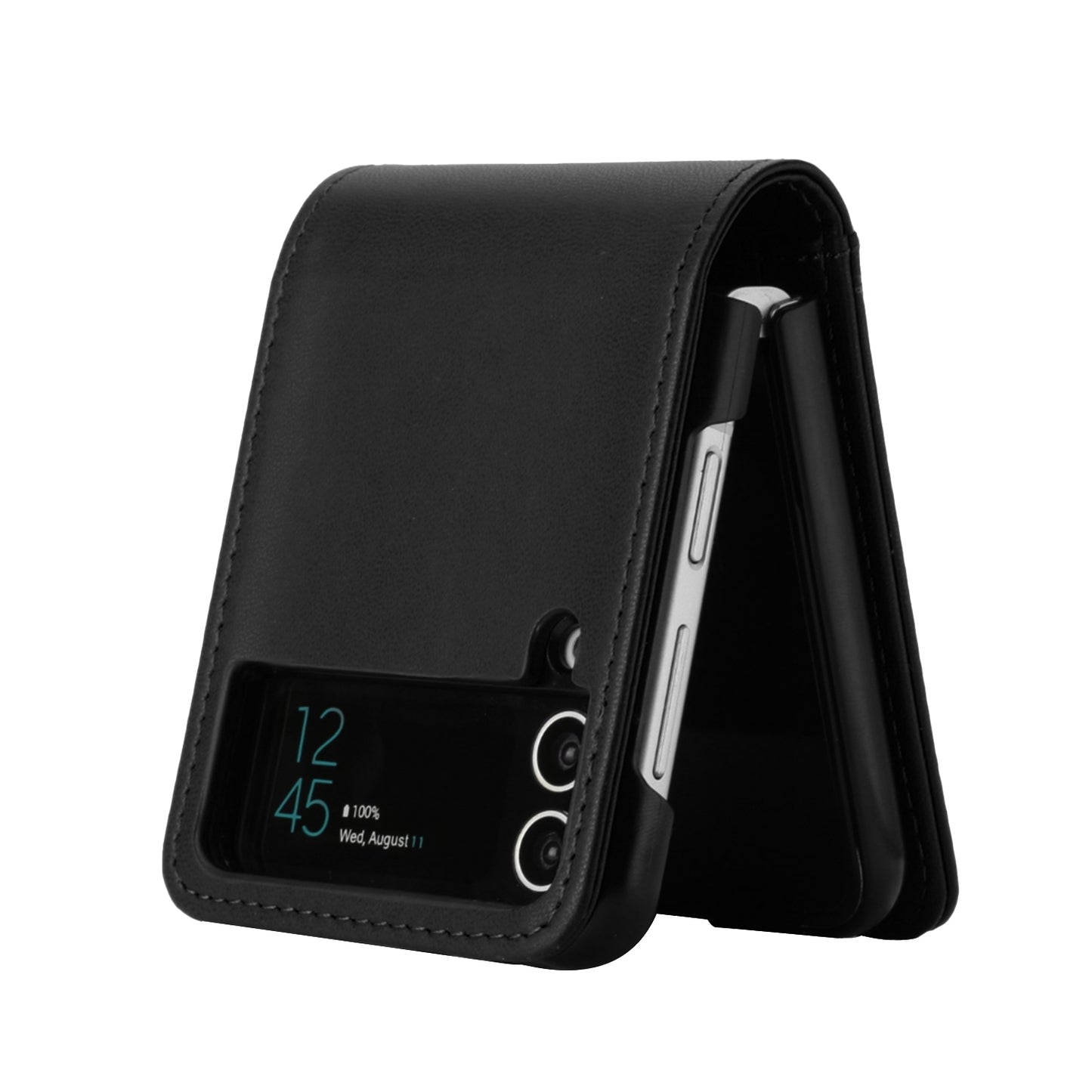 For Motorola Razr+ Plus 2024 Wallet Back Storage PU Leather with Credit Card ID Slots Holder Pocket Hybrid Protective Case Cover