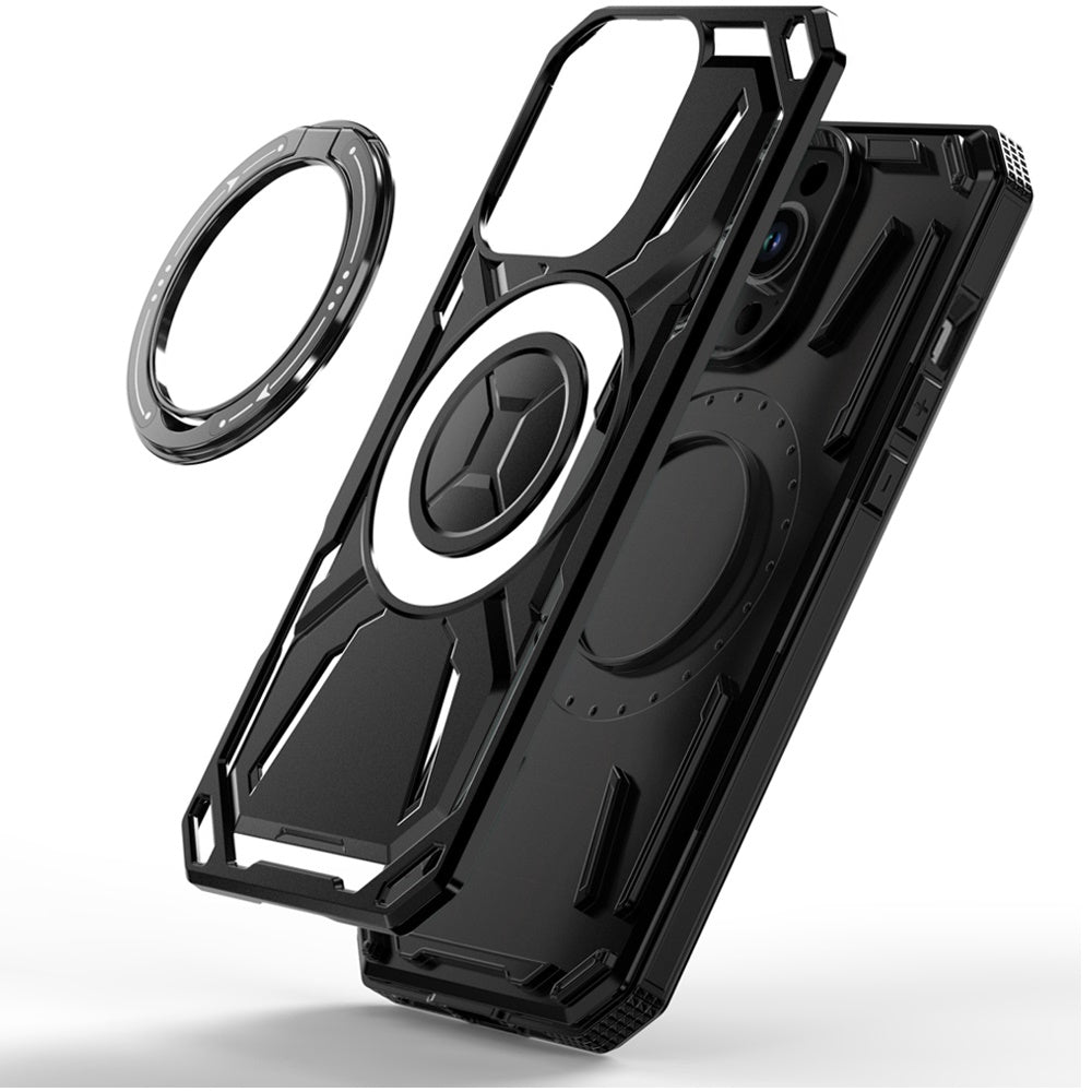 For Samsung Galaxy S26 Hybrid Magnetic Ring and 360° Rotational Kickstand with MagSafe Compatible, Military Grade Drop Protection Case Cover