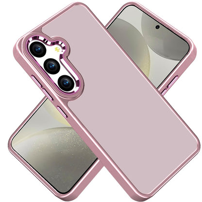 For Samsung Galaxy S25+ /S25 Plus /S24+ Plus Slim Fit Thin Hybrid,Frosted Matte Polished Acrylic Hard PC with TPU Rubber Frame Case Cover