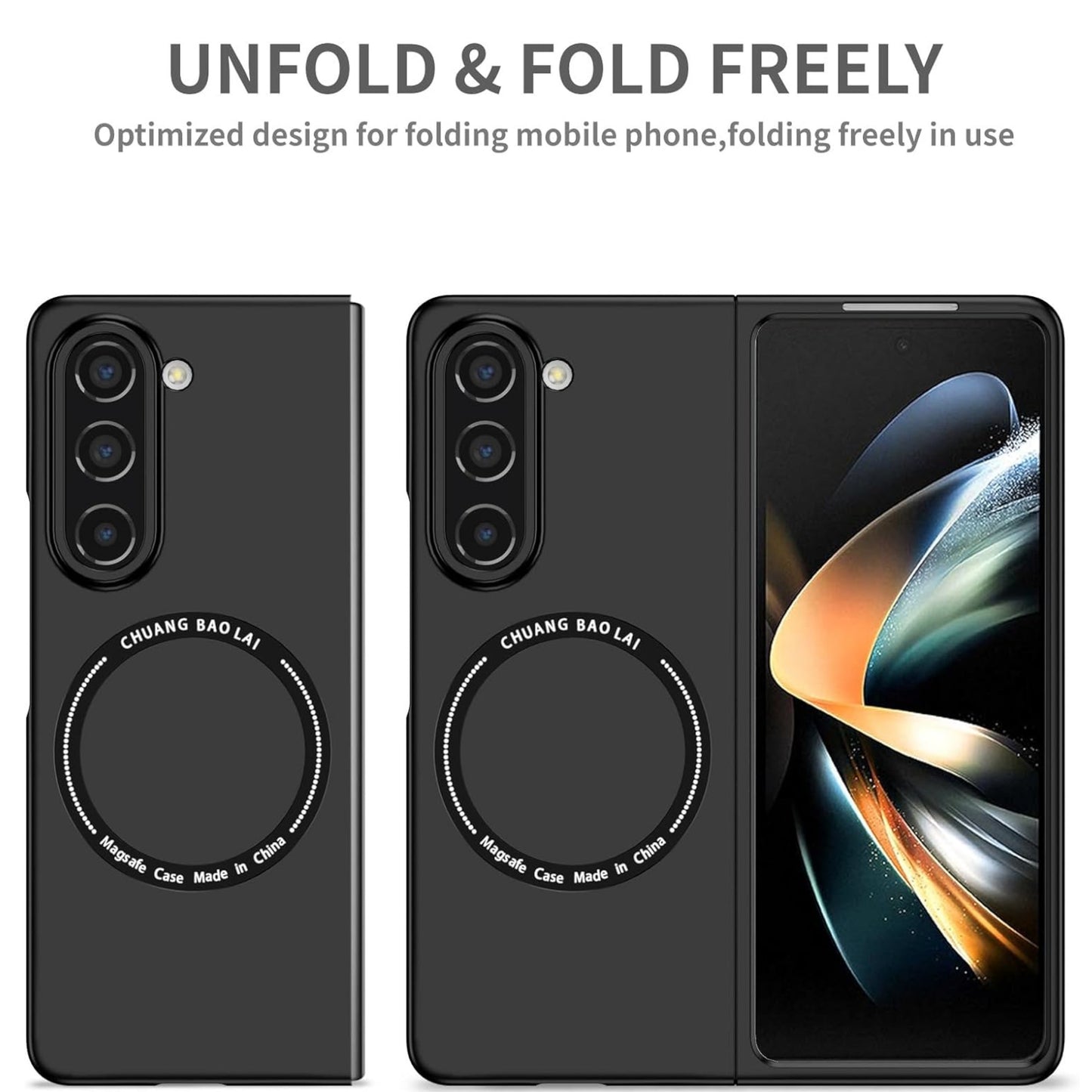 For Samsung Galaxy Z Flip 7 Matte Magnetic Case Supports Fast Wireless Charging, Slim Hybrid TPU Rubber Shockproof Case Cover