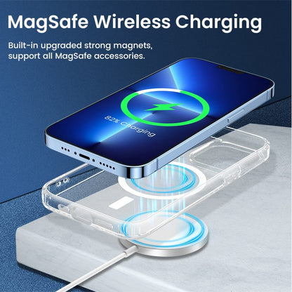 For Samsung Galaxy S26 Ultra Magnetic Clear, MagSafe Wireless Charger Compatible, Slim PC + TPU Hybrid Transparent Design Case Cover Clear