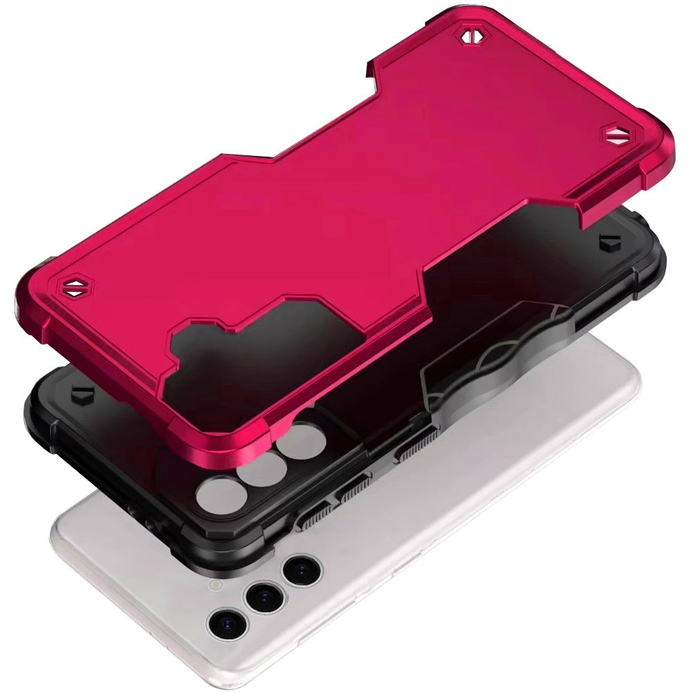 For Samsung Galaxy A35 Slim Fit Back Hybrid Lightweight Shockproof 2-in-1 Hybrid Hard PC Bumper Frame Armor Protection Case Cover Dark Purple