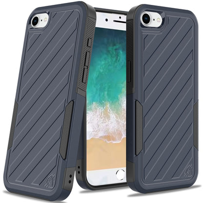 Hybrid lined shockproof dual layer Rugged 2in1 Hard PC & Silicone TPU Non Slip Textured Tough Armor