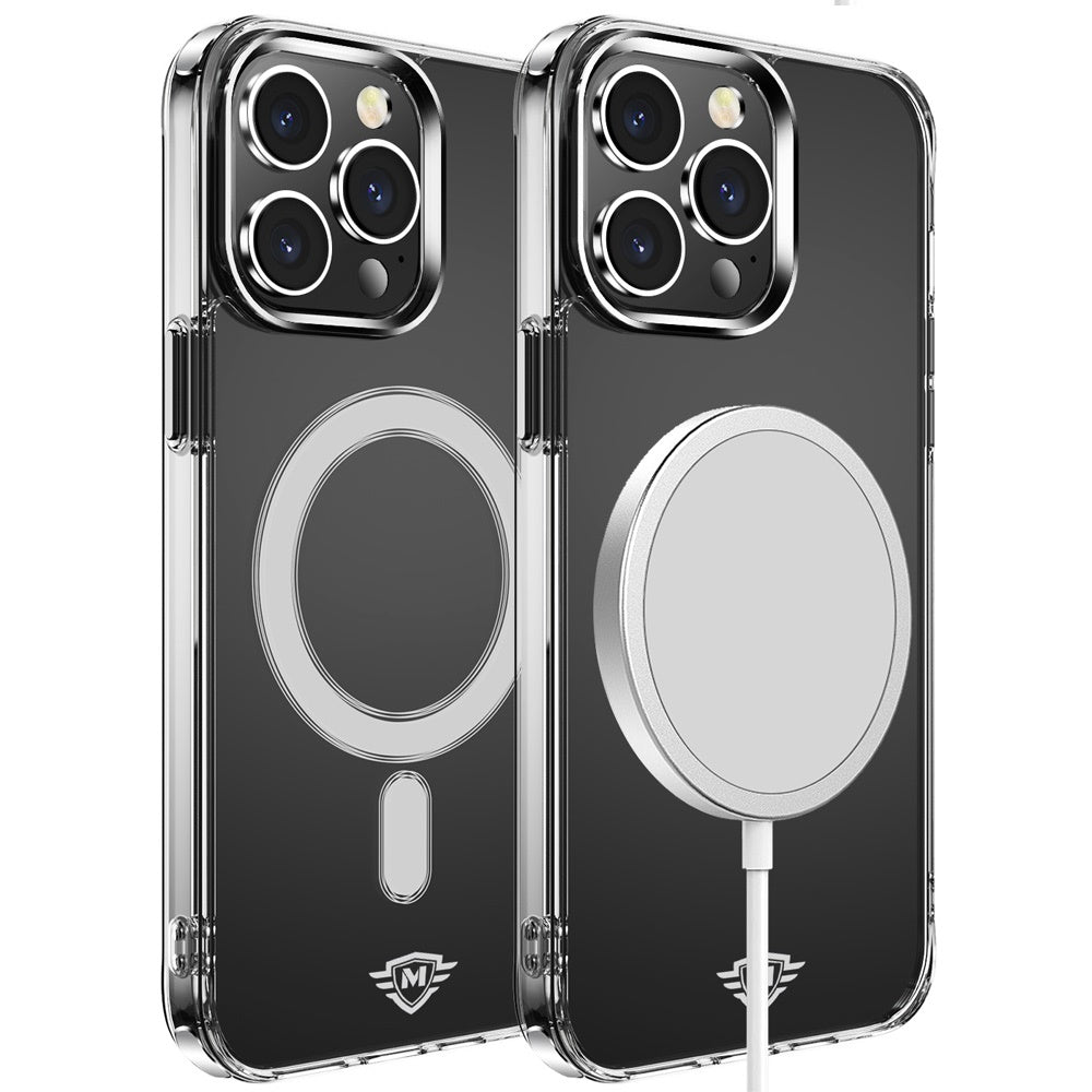 Apple iPhone 16 (6.1") Premium Clear Hybrid Built-in Magnetic Compatible with MagSafe Slim Thick TPU Bumper