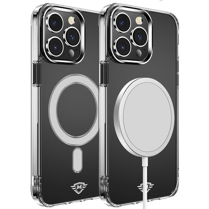 Apple iPhone 16 Plus (6.7") Premium Clear Hybrid Built-in Magnetic Compatible with MagSafe Slim Thick TPU Bumper