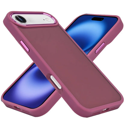 For Apple iPhone 17 Air (6.6") Slim Fit Thin Hybrid,Frosted Matte Polished Acrylic Hard PC with TPU Rubber Frame Case Cover