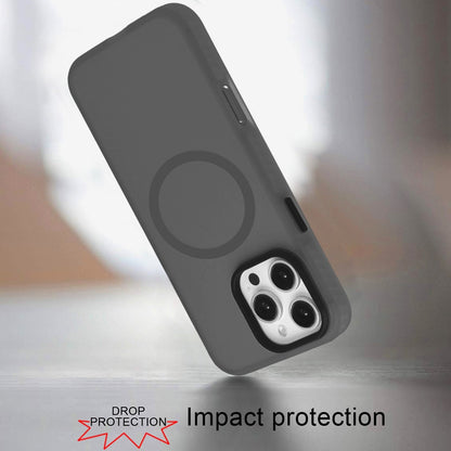For Apple iPhone 16 (6.1") Matte Skin Hybrid TPU with Magnetic Circle MagSafe Compatible, Military Grade Shockproof Slim Fit Case Cover