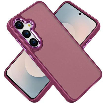 For Samsung Galaxy S26+ / S26 Plus Slim Fit Thin Hybrid,Frosted Matte Polished Acrylic Hard PC with TPU Rubber Frame Case Cover