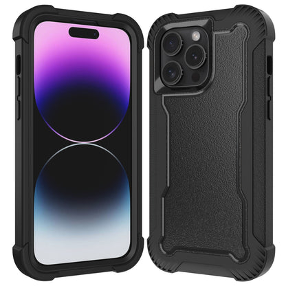 For Apple iPhone 16 (6.1") Tough Hybrid Shockproof Hybrid PC + TPU Bumper Frame Rubber Drop Proof 3in1 Armor Full Body Case Cover