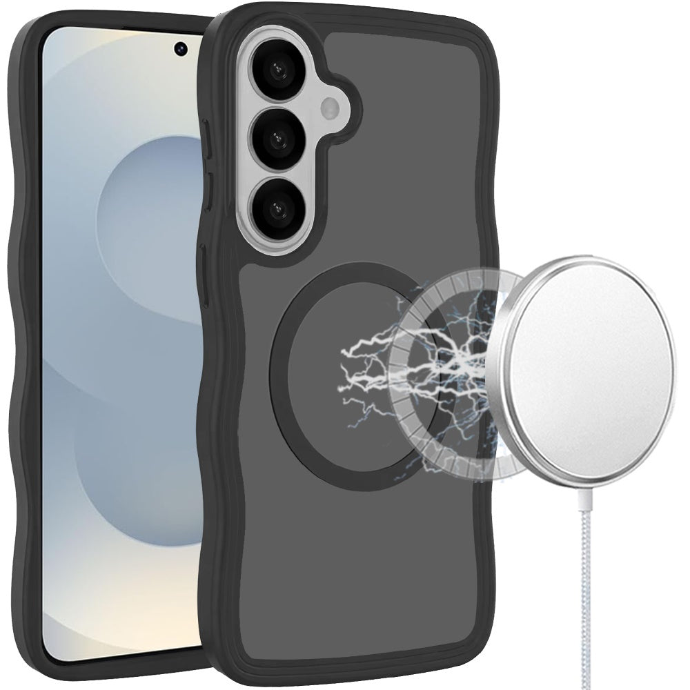 For Samsung Galaxy S26 Grip Hand Magnetic Hybrid Case Shockproof Protection Matte Skin Rubber TPU + PC Case Cover