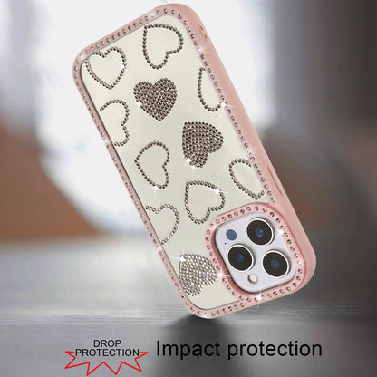 Spread Love Glitter Shimmer Bling Diamond Edge Hybrid Drop Protection Shockproof Design
