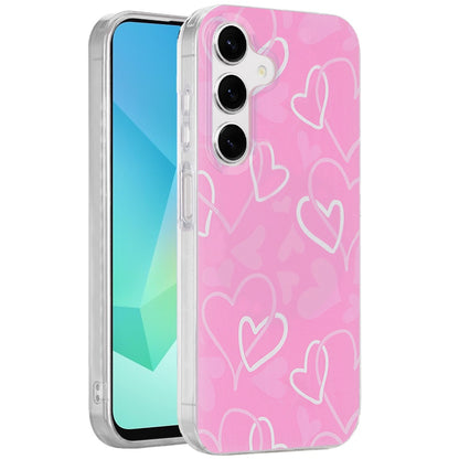 For Samsung Galaxy A16 5G Fashion Layer Design Slim IMD TPU Protective, Shockproof Hybrid Stylish Durable Hard PC Case Cover