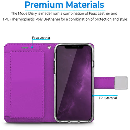 For Motorola Moto G Power 5G 2026 PU leather Wallet 6 Card Slots folio with Wrist Strap & Kickstand Pouch Flip Shockproof Case Cover Purple