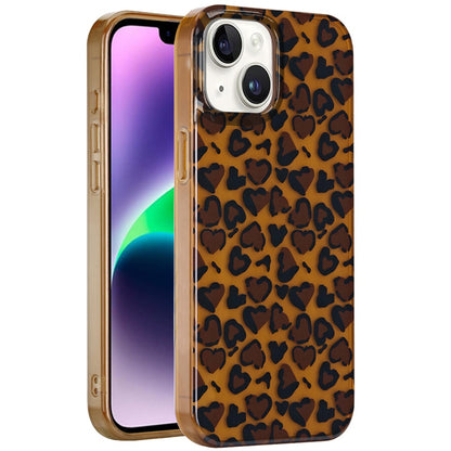 For Apple iPhone 14 /13 Fashion Layer Design Slim IMD TPU Protective, Shockproof Hybrid Stylish Durable Hard PC Case Cover