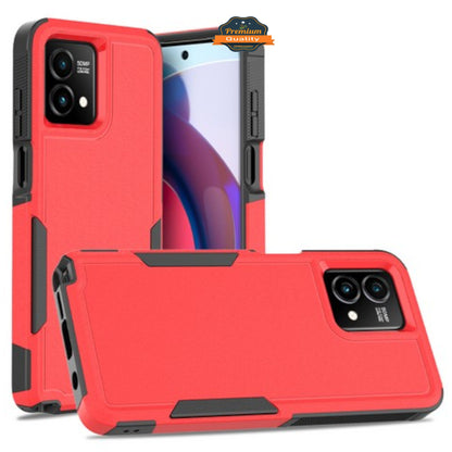 For Motorola Moto G 5G 2025 Rugged Heavy-Duty Dual Layer Military-Grade, Rubber TPU Defender, Hybrid Shockproof Case Cover