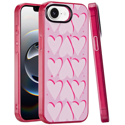 For Apple iPhone 17E /16E Fashion Layer Design Slim IMD TPU Protective, Shockproof Hybrid Stylish Durable Hard PC Case Cover