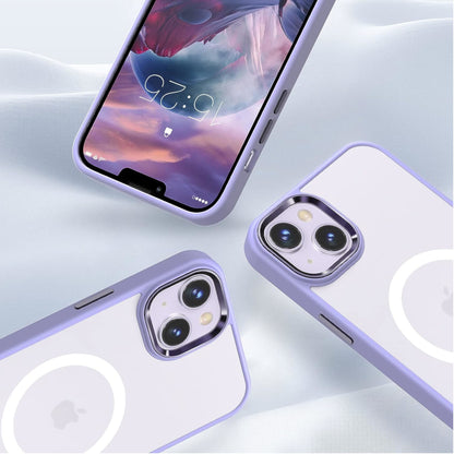 For Apple iPhone 17 Pro Hybrid Strong Magnetic Circle Slim Fit Translucent Matte Back TPU Shockproof Design Case Cover